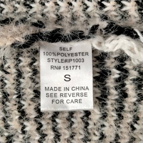 Bibi Sz S Leopard Print Longline Duster Eyelash Cardigan Sweater Tan Open Front - Picture 4 of 7